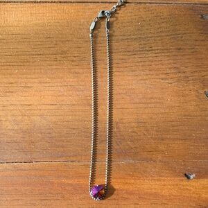 Sabika Purple Crystal Necklace